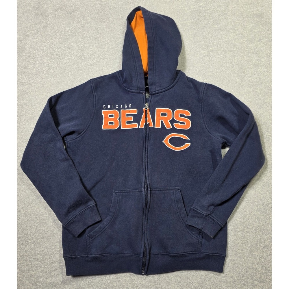 Chicago Bears Sweatshirt Youth Small Blue NFL Team Apparel Long Sleeve Hoodie